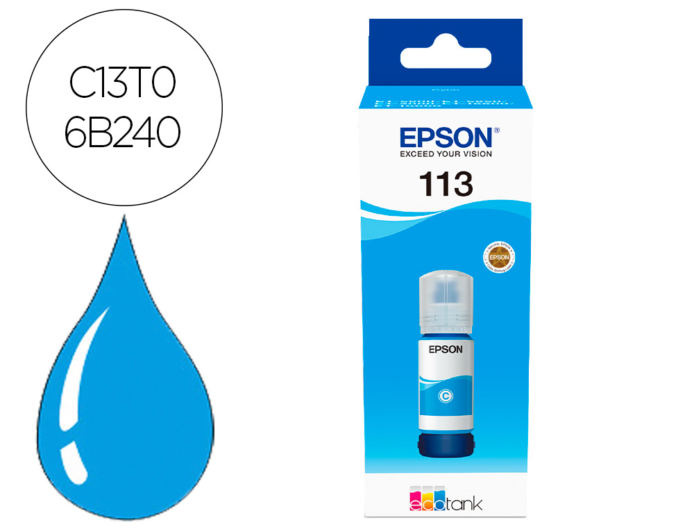 INK-JET EPSON ECOTANK 113 SERIES CIAN