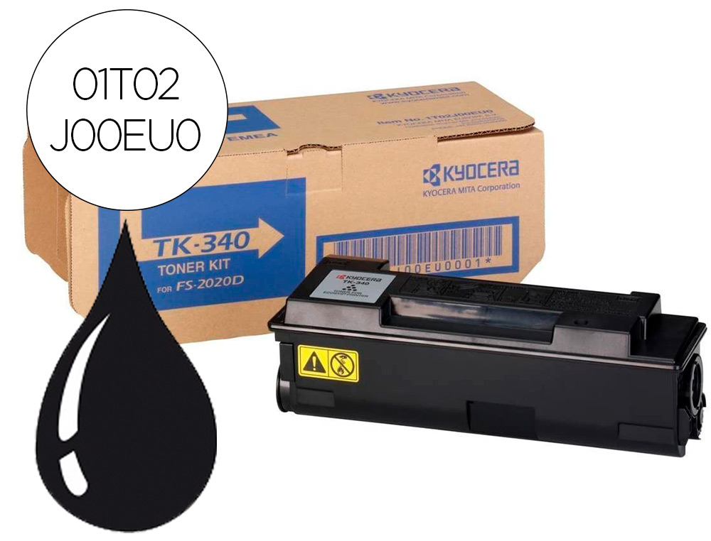 TONER KYOCERA TK340 LASER FS2020DN NEGRO 12000 PAG