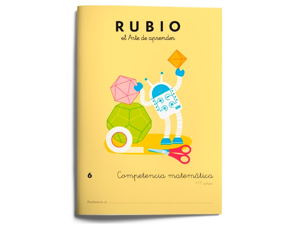 CUADERNO RUBIO COMPETENCIA MATEMÁTICA 6 (+11 AÑOS)