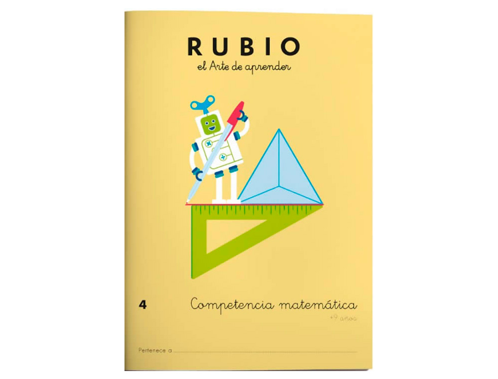 CUADERNO RUBIO COMPETENCIA MATEMÁTICA 4 (+9 AÑOS)