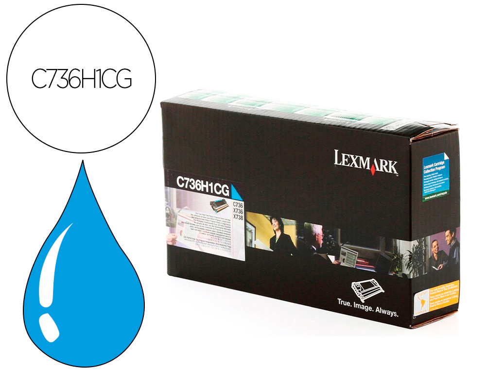 TONER LASER LEXMARK C736H1CG 10000 PAGINAS