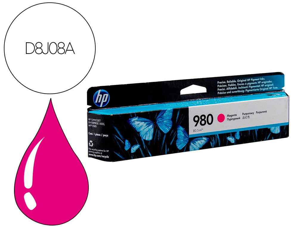 TONER HP EMPRESA X585TONER MAGENTA N 980