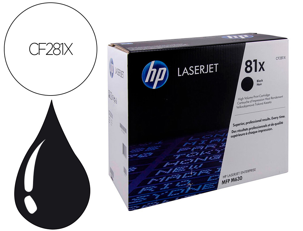 TONER HP CF281X NEGRO /15.000 PAGINAS/M605 M606 M630