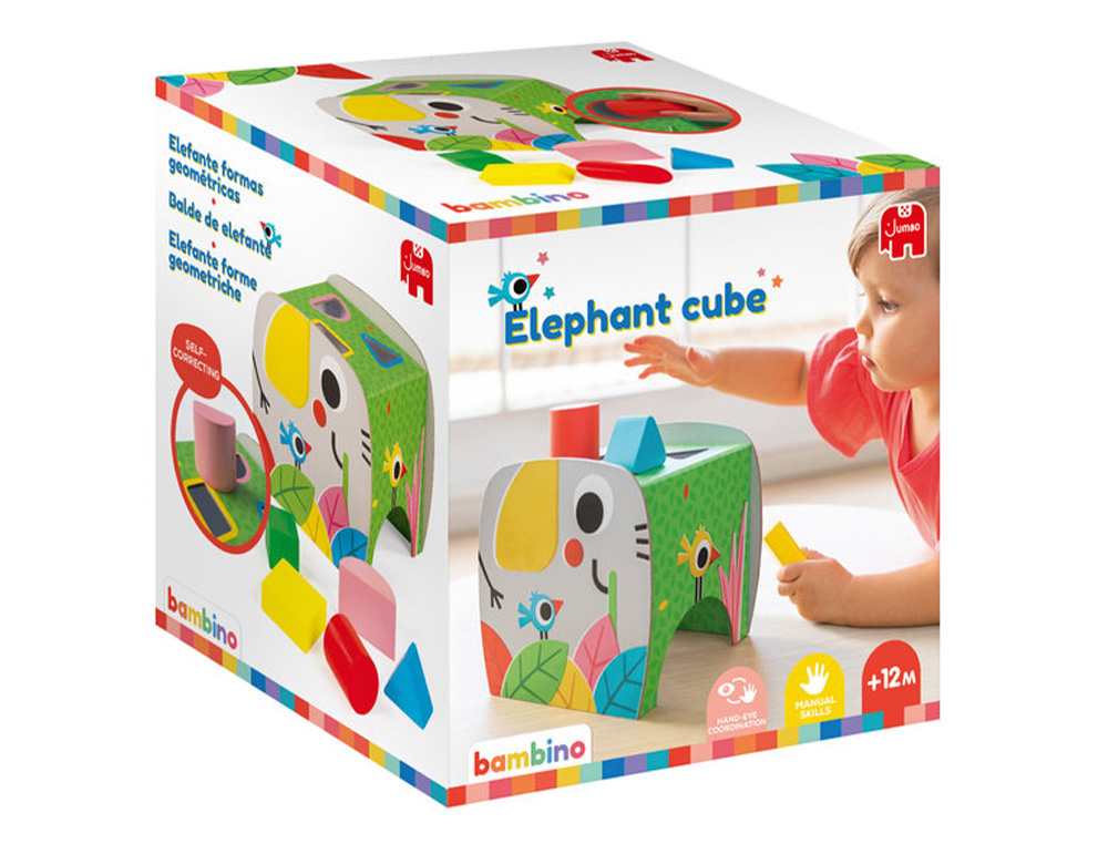 JUEGO DISET DE MESA ELEFANTE FORMAS GEOMETRICAS