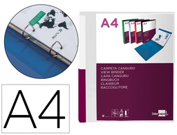 [KG47] CARPETA LIDERPAPEL CANGURO 2 ANILLAS 25 MM MIXTAS POLIPROPILENO DIN A4 TRANSPARENTE