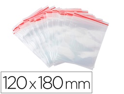 [KF11354] BOLSA PLASTICO AUTOCIERRE Q-CONNECT 120X180 MM PAQUETE DE 100 UNIDADES