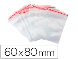 [KF11349] BOLSA PLASTICO AUTOCIERRE Q-CONNECT 60X80 MM PAQUETE DE 100 UNIDADES