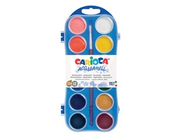 [42400] ACUARELA CARIOCA 12 COLORES CON PINCEL ESTUCHE DE PLASTICO