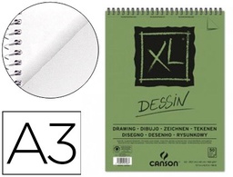 [C400039089] BLOC DIBUJO CANSON XL DESSIN DIN A3 LISO MICROPERFORADO ESPIRAL 29,7X42 CM 50 HOJAS 160 GR