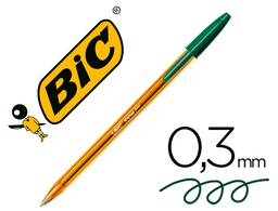 [872729] BOLIGRAFO BIC CRISTAL PUNTA FINA VERDE