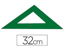 [566-32] ESCUADRA FABER 32 CM PLASTICO VERDE