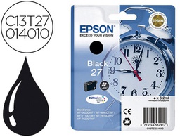 [C13T27014012] INK-JET EPSON 27 WF 3620 / 3640 / 7110 / 7610 / 7620 NEGRO 350 PAG