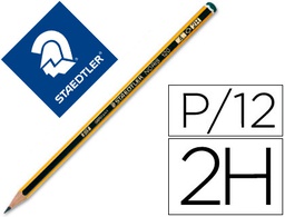 [1204] LAPICES DE GRAFITO STAEDTLER NORIS N.4 2H UNIDAD