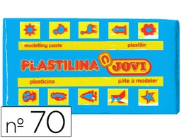 [70-12] PLASTILINA JOVI 70 AZUL CLARO -UNIDAD -TAMAÑO PEQUEÑO