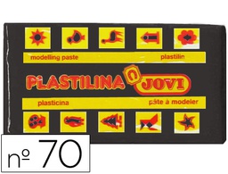 [70-15] PLASTILINA JOVI 70 NEGRO -UNIDAD -TAMAÑO PEQUEÑO