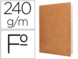 [SC24] SUBCARPETA LIDERPAPEL FOLIO KRAFT INTERIOR BLANCO 240G/M2