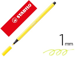 [68/24] ROTULADOR STABILO PEN 68 AMARILLO LIMON 1 MM