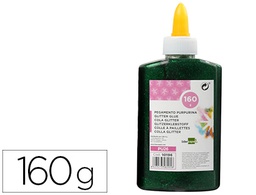 [PU26] PURPURINA PEGAMENTO LIDERPAPEL FANTASIA VERDE METALIZADO BOTE DE 160 GR