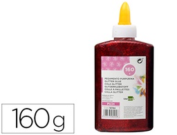 [PU24] PURPURINA PEGAMENTO LIDERPAPEL FANTASIA ROJO METALIZADO BOTE DE 160 GR