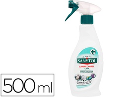 [87703] QUITAOLOR DESINFECTANTE SANYTOL PARA TEXTIL CON PULVERIZADOR BOTE DE 500 ML