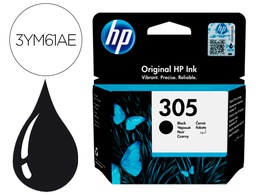 [3YM61AE] INK-JET HP 305 DESKJET 1210 / 1212 / 1255 / 2732 / 2752 / 4155 / 4158 ENVY 6020 / 6052 /6055 / 6420 NEGRO 120