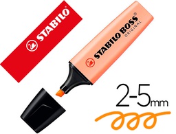 [70/125] ROTULADOR STABILO BOSS FLUORESCENTE 70 PASTEL NARANJA PALIDO