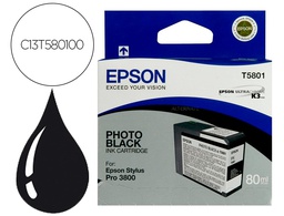 [C13T580100] INK-JET EPSON STYLUS PRO-3800/3880 NEGRO PHOTO (80ML)