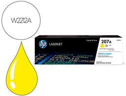 [W2212A] INK-JET HP 207A HP LASERJET PRO M255DW / M255NW / M282NW / M283FDN AMARILLO 1250 PAGINAS