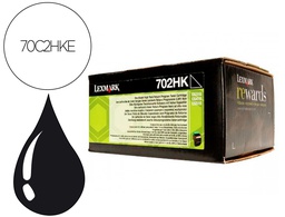 [70C2HKE] TONER LASER LEXMARK 702HKE NEGRO 4000 PAGINAS